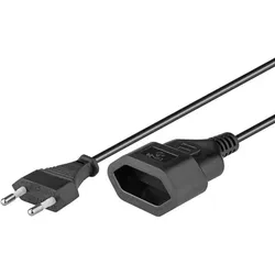 Hapena 41432, 3 m, Netzstecker Typ C, Netzstecker Typ C, H03VVH2-F, 250 V