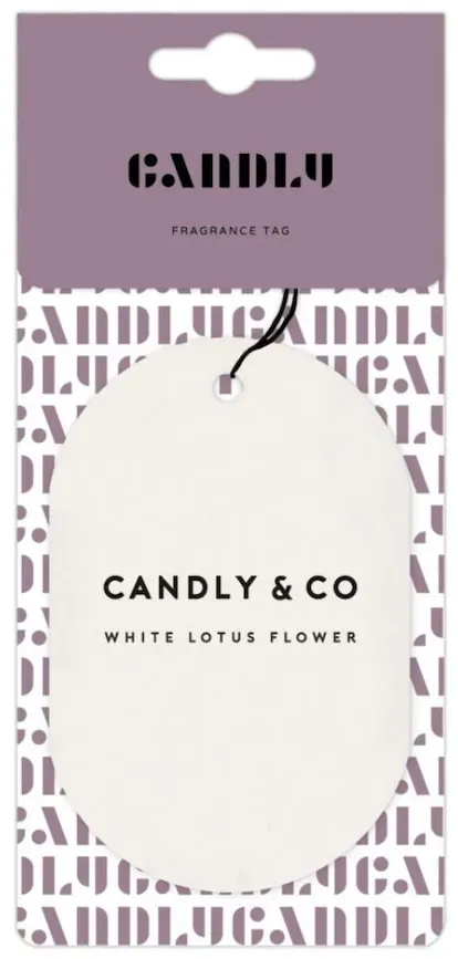 Candly&Co Etichetta profumata No.8 Fiore di loto bianco, Muschio Raumdüfte