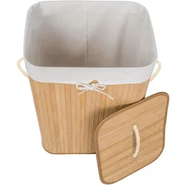 Tectake Wäschekorb mit Wäschesack eckig 72 L