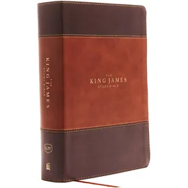 Thomas Nelson KJV, The King James Study Bible, Leathersoft, Brown, Red Letter, Full-Color Edition: Holy Bible, King James Version – Great for Father's Day