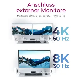 Icy Box IB-HUB801-TB4 Thunderbolt 4 Type-C® HUB