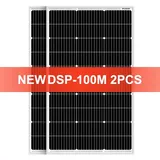 Solarpanel 100W 18V Monokristallin – wasserdicht, kompakt 97×56 cm,