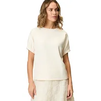 Zero Sweat-T-Shirt mit gerafften Ärmeln 36,