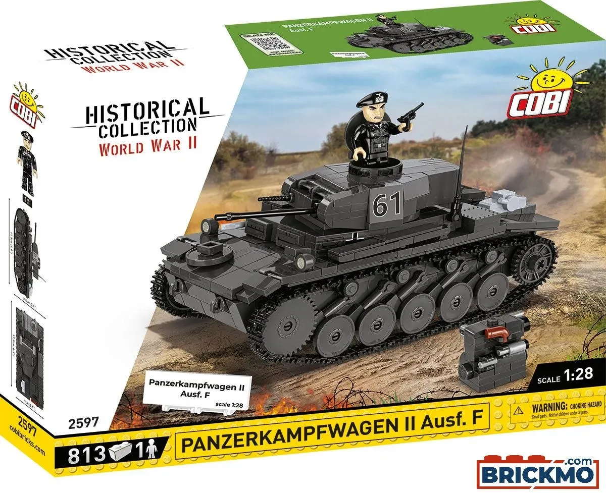 Cobi Historical Collection World War II 2597 Panzerkampfwagen II Ausff 2597