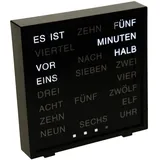 United Entertainment LED Wortuhr 16,5 cm 17 x 16,5 schwarz