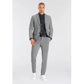 Bruno Banani Anzug "Jersey", Damen, Gr. 50, N-Gr, grau (grau melange), Jersey, Obermaterial: 60% Polyester, 35% Viskose, 5% Elasthan. Futter: 100% Polyester, normal, Anzüge, elastische Qualität, Topseller