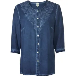 Viskose-Bluse, saphir, 54
