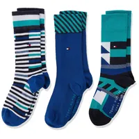 Tommy Hilfiger Jungen TH KIDS PEN GIFTBOX 3P Socken, 3per pack Mehrfarbig (aqua green 044), 35-38 (Herstellergröße: 35-38) - 35-38