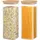 luxuskollektion Glasbehälter transparent 2200 ml 2-teiliges Set