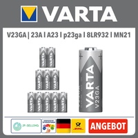 Varta V23GA Batterie A23 MN21 Alkaline 12V Bulk 23A 23GA 8LR932 12V