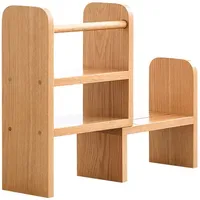 YUHUAWF Bücherregal Bücherregal Tisch Holz Kleiner Bücherregal Studienamt Teleskopregale Kleines Bücherschrank Desktop-Speicher-Anzeige-Rack für Wohnzimmer, Home Office