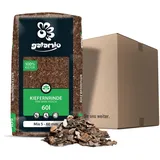 GALAMIO Rindenmulch Kiefer Mix 5-60 mm - 60L - unbehandelter, natürlicher Bodenschutz