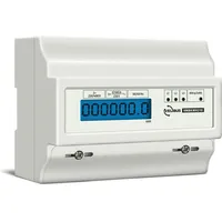 VELLEMAN DREIPHASIGES KWh-MESSGERÄT FÜR HUTSCHIENENMONTAGE - 7 MODULE -