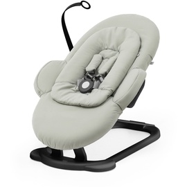 Stokke Steps Wippe, Soft Sage/Gestell in Black - Für Babys von 0-6 Monaten - Ermöglicht selbstständiges Hüpfen und weiche Wiegebewegungen - Allein oder mit Stokke Steps Stuhl verwenden