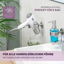 bremermann Haartrocknerhalter Piazza silber