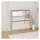 vidaXL Schuhschrank mit Spiegel 63 x 67 x 17 cm grau / betongrau