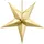 Partydeco P&D Deko-Stern 70 cm, Pappe, Gold