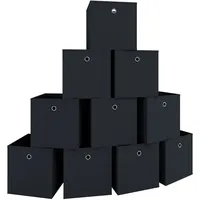 VCM Faltbox 28 x 27 x 27 cm 10-tlg. Schwarz
