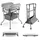 Kinderkraft BUBBLY Babywanne Badewanne mit Gestell, Faltbare Babybadewanne, Wickeltisch Regal im Set, Schnelle und einfache Montage, Grau