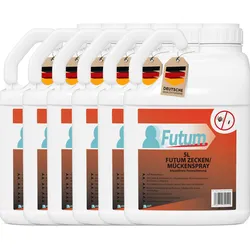 Futum 6x5L Zecken- / Mückenspray Flüssigkeit 6x5 l