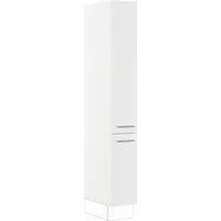 Impuls Küchen Seitenschrank Valencia 30 x 57,6 x 205,1 cm Weiß