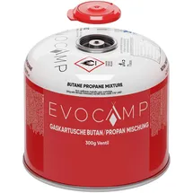 evocamp 6x Propan Butan Gaskartusche 300g Schraubventil für Weber