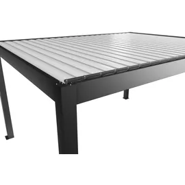 Biohort Pergola 4 x 3 m Dunkelgrau/Weiß