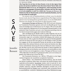 SAVE, Fachbücher von Jennifer Bennett