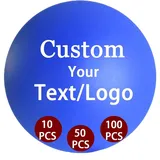 TIEBLU Stressbälle mit Logotext, personalisierbar, für Erwachsene, Entlastung, ermutigend für Büro, Veranstaltungen, rund, 10–1000 Stück