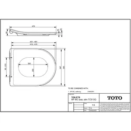 TOTO RP WC-Sitz mit Absenkautomatik Weiß