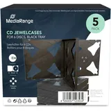 MediaRange CD Jewel Case Hüllen für 6 CD / DVD Rohlinge 5 Stück *Retail*