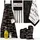 Vivaraise Sel Poivre APRON schwarz 80X85