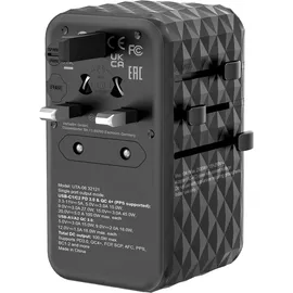 Verbatim UTA-06 GaN-Ladeadapter schwarz, 100 W