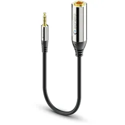 Sonero 3,5mm auf 6,3mm Audio Adapter Kabel 0,25m