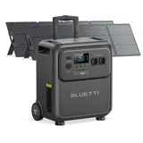BLUETTI Elite 400 Powerstation mit 2x200W Solarpanele, 3840Wh LFP Batterie mit 2600W AC Ausgängen (3900W Power Lifting), Notstrom Akku mit hoher Kapazität und Rollen für Zuhause, Wohnmobile, Outdoor