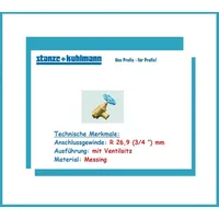 rasche umformtechnik gmbh & co. kg Fasshahn MS R 26,9 mm gold
