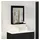vidaXL Spiegel mit Regal Schwarz Eichen-Optik 50 x 12 x 60 cm