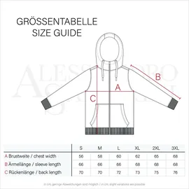 Alessandro Salvarini Sweatjacke ALESSANDRO SALVARINI "ASGeenio", Herren, Gr. L (52), grau (dunkelgrau), Obermaterial: 65% Baumwolle, 35% Polyester, Sweatjacken Sweatjacke, mit hohem Kragen