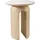 homsy by ana johnson Beistelltisch HOMSY BY ANA JOHNSON "Laysy", beige (naturfarben), B:45cm H:55cm T:45cm, Tische, Beistelltisch, Holzdesign aus Esche, U-Form, Keramik Tischplatte, Breite 45 cm