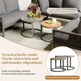 stilvora Gartenlounge-Set 5-tlg. Grau
