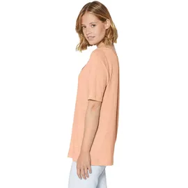 Madeleine Kurzarm Leinen-Shirt mit Spitzenbesatz in pfirsich | Gr.: 36
