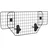 PawHut Hundegitter Auto verstellbar Schwarz 90-120 x 40,5 cm