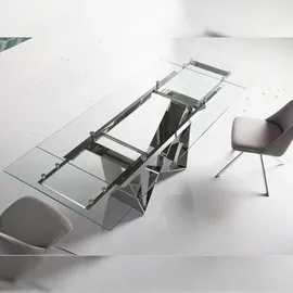 ac angel cerda Angel Cerdá Ausziehbarer Esstisch aus Glas 1027C