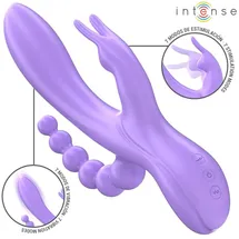 Intense Intense, - Miko Dreifachvibrator Rabbit Stimulator Anal 7 Vibrationsmodi, Lila