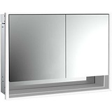 EMCO Loft LED-Lichtspiegelschrank 100cm, 2 Türen und Unterfach, Unterputzmodell (979805217)