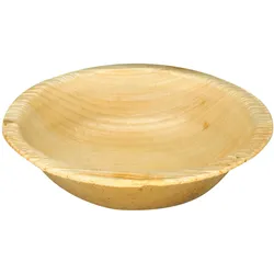 WISEFOOD 25 Schalen - Palmblatt Schale / Schüssel rund 85ml Ø 10 cm