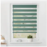 Lichtblick Doppelrollo Klemmfix ohne Bohren, Streifen, Blickdicht, Klemmträger-Montage, Sichtschutz,