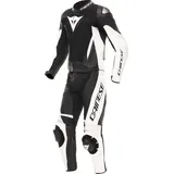 Dainese Motorradkombi Demon Sprint 2-Teiler Motorrad Lederkombi Atmungsaktiv,Ellenbogenprotektoren enthalten,Hüftprotektoren enth schwarz 58