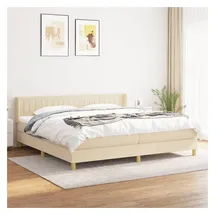vidaXL Boxspringbett 180 x 200 cm Creme