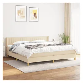 vidaXL Boxspringbett 180 x 200 cm Creme